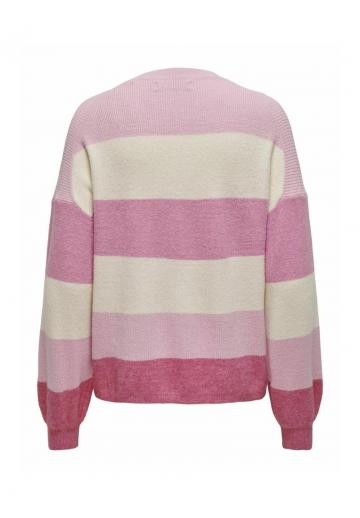 Пуловер в полоску