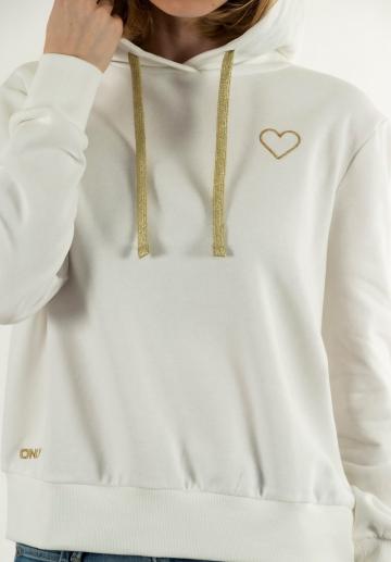 Пуловер с капюшоном