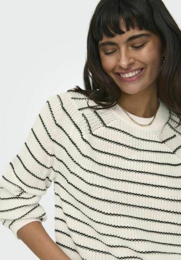 Пуловер в полоску