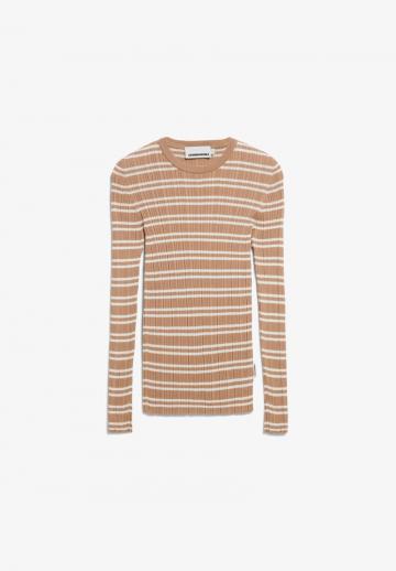 Пуловер в полоску