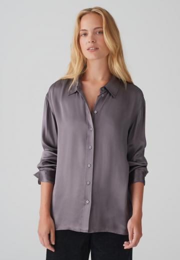 Атласная блузка