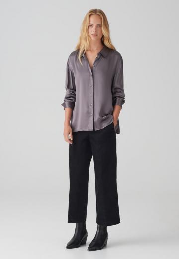 Атласная блузка