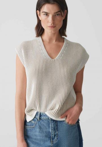 Пуловер с коротким рукавом