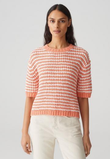 Пуловер с коротким рукавом