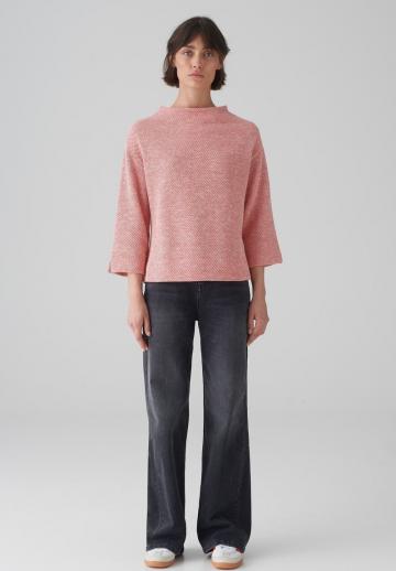 Пуловер с рукавом три четверти