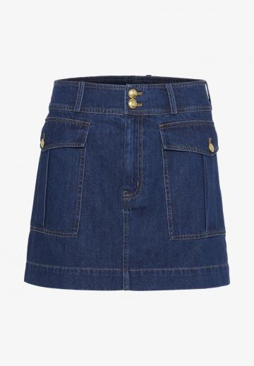 Юбка с накладными карманами