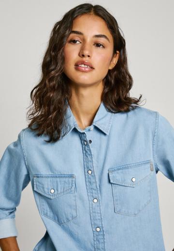 Джинсовая блузка