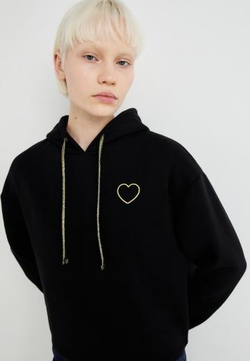 Пуловер с капюшоном