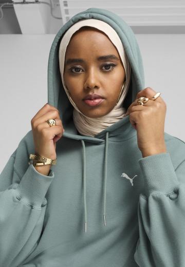 Пуловер с капюшоном