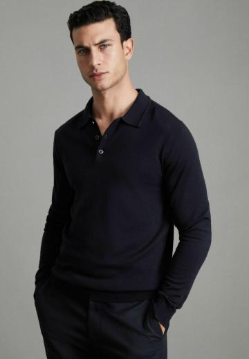 Поло с длинным рукавом