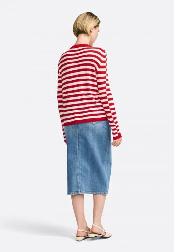 Пуловер в полоску