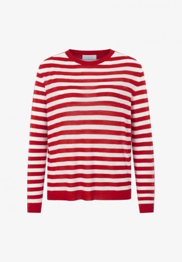 Пуловер в полоску