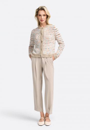 Жаккардовая вязаная кофта