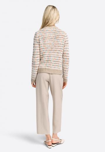 Жаккардовая вязаная кофта