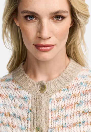 Жаккардовая вязаная кофта