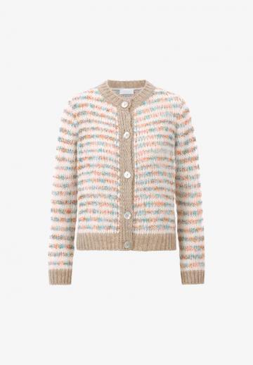 Жаккардовая вязаная кофта