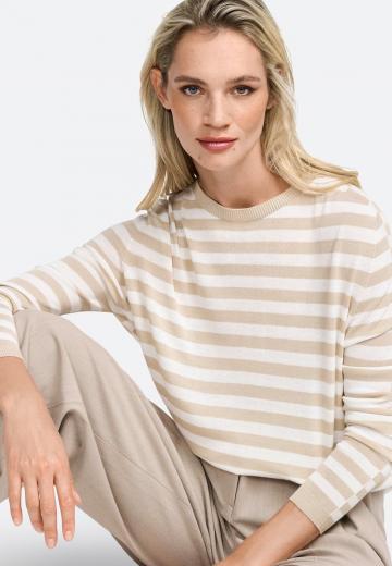 Пуловер в полоску