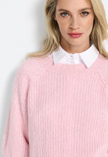 Пуловер с рукавом три четверти