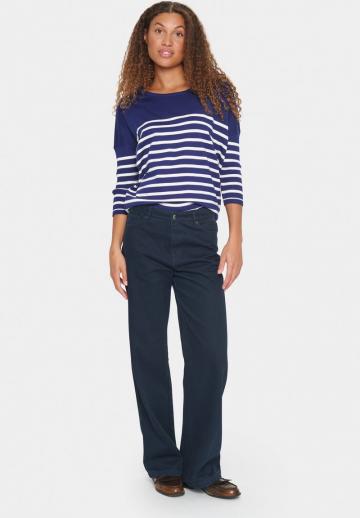 Пуловер с рукавом три четверти