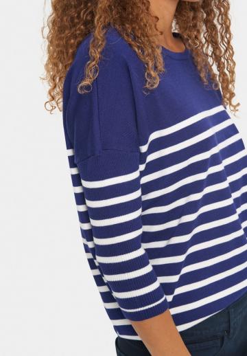 Пуловер с рукавом три четверти