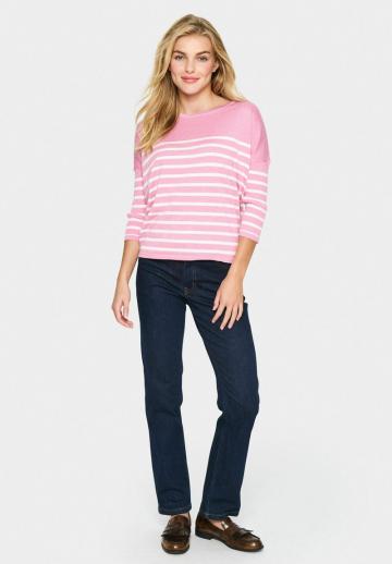 Пуловер с рукавом три четверти