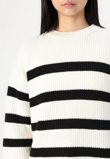 Пуловер в полоску