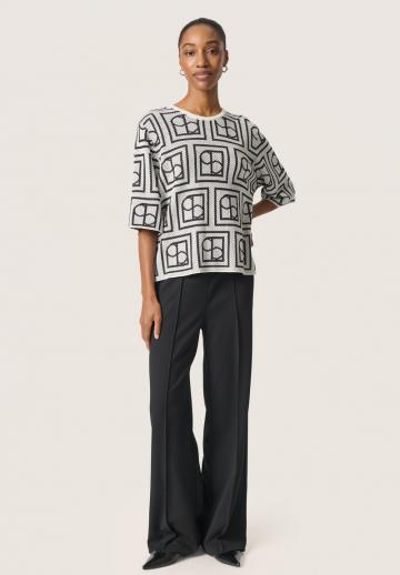 Пуловер с рукавом три четверти