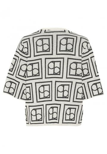 Пуловер с рукавом три четверти