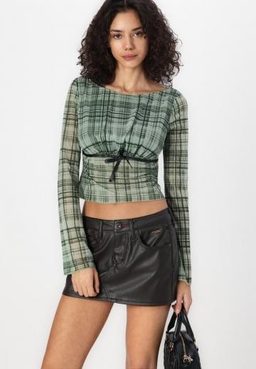 Юбка с накладными карманами