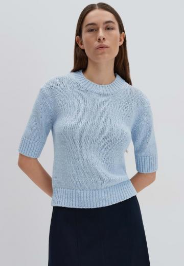 Пуловер с коротким рукавом