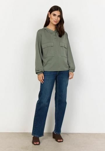 Пуловер с капюшоном