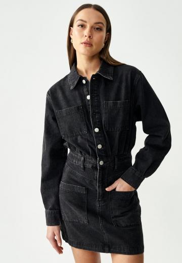 Джинсовое платье