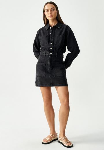 Джинсовое платье