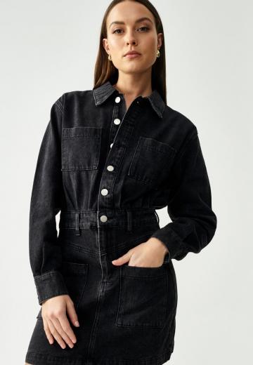 Джинсовое платье