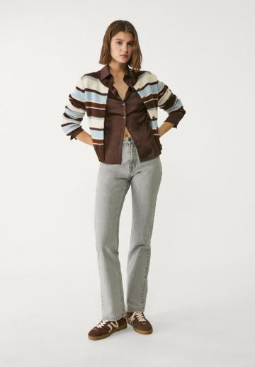 Атласная блузка