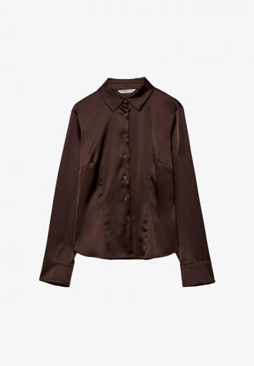 Атласная блузка