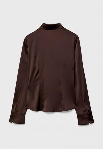 Атласная блузка