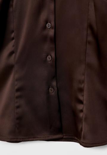 Атласная блузка