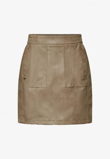 Кожаная юбка