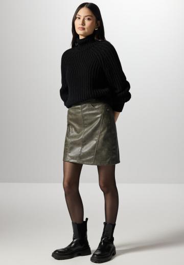 Кожаная юбка