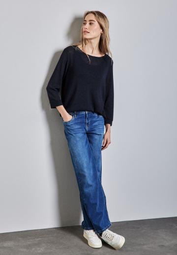 Пуловер с рукавом три четверти