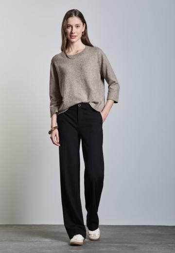 Пуловер с рукавом три четверти