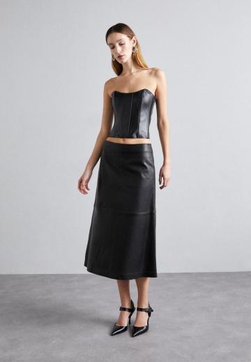 Кожаная юбка