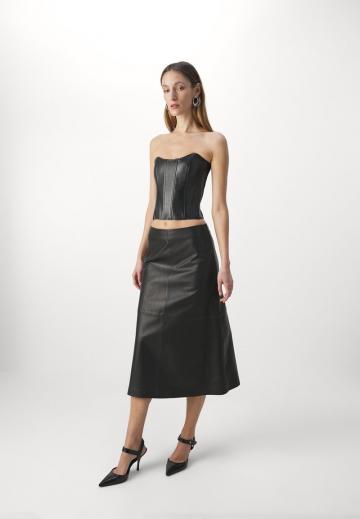 Кожаная юбка