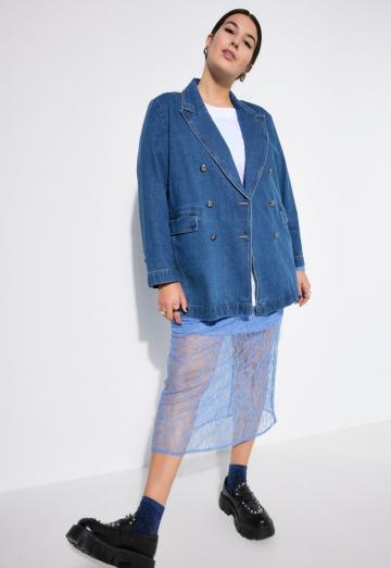 Длинный блейзер