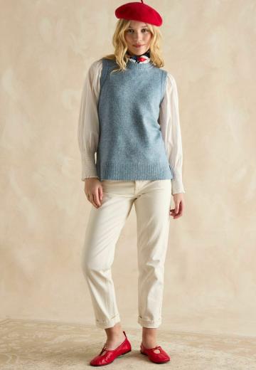 Пуловер без рукавов