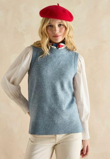 Пуловер без рукавов