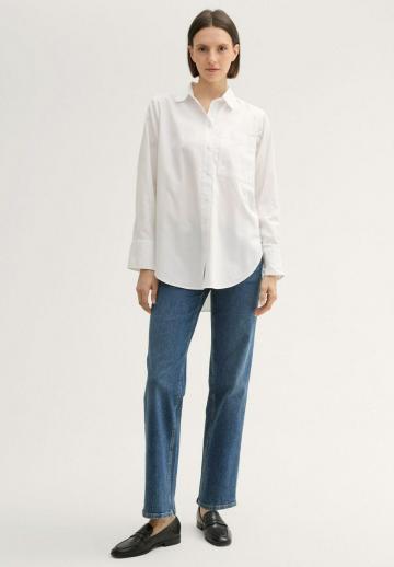 Атласная блузка