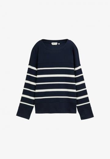 Пуловер в полоску