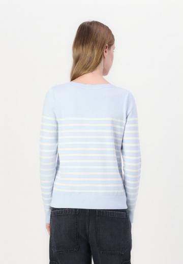 Пуловер в полоску